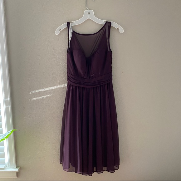 David's Bridal Dresses & Skirts - David’s Bridal bridesmaid dress in plum size 2